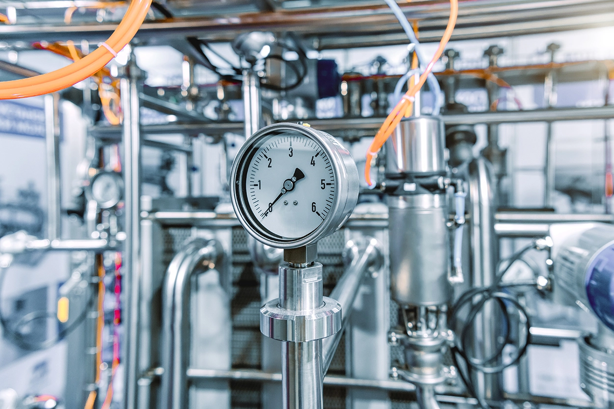 Picture of a pressure gauge
